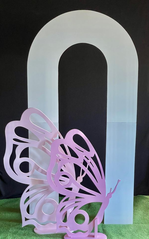 Wooden Butterfly Props for hire